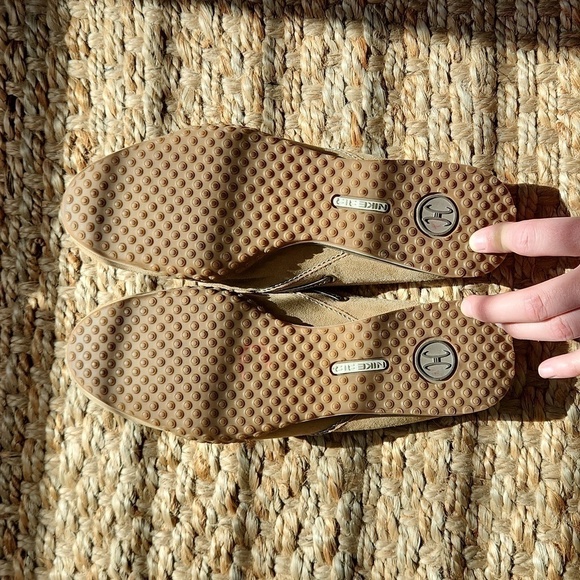 Cole Haan Air Brown Leather Tassel Performance Slides Shoes Women Sz 8B - Picture 6 of 15